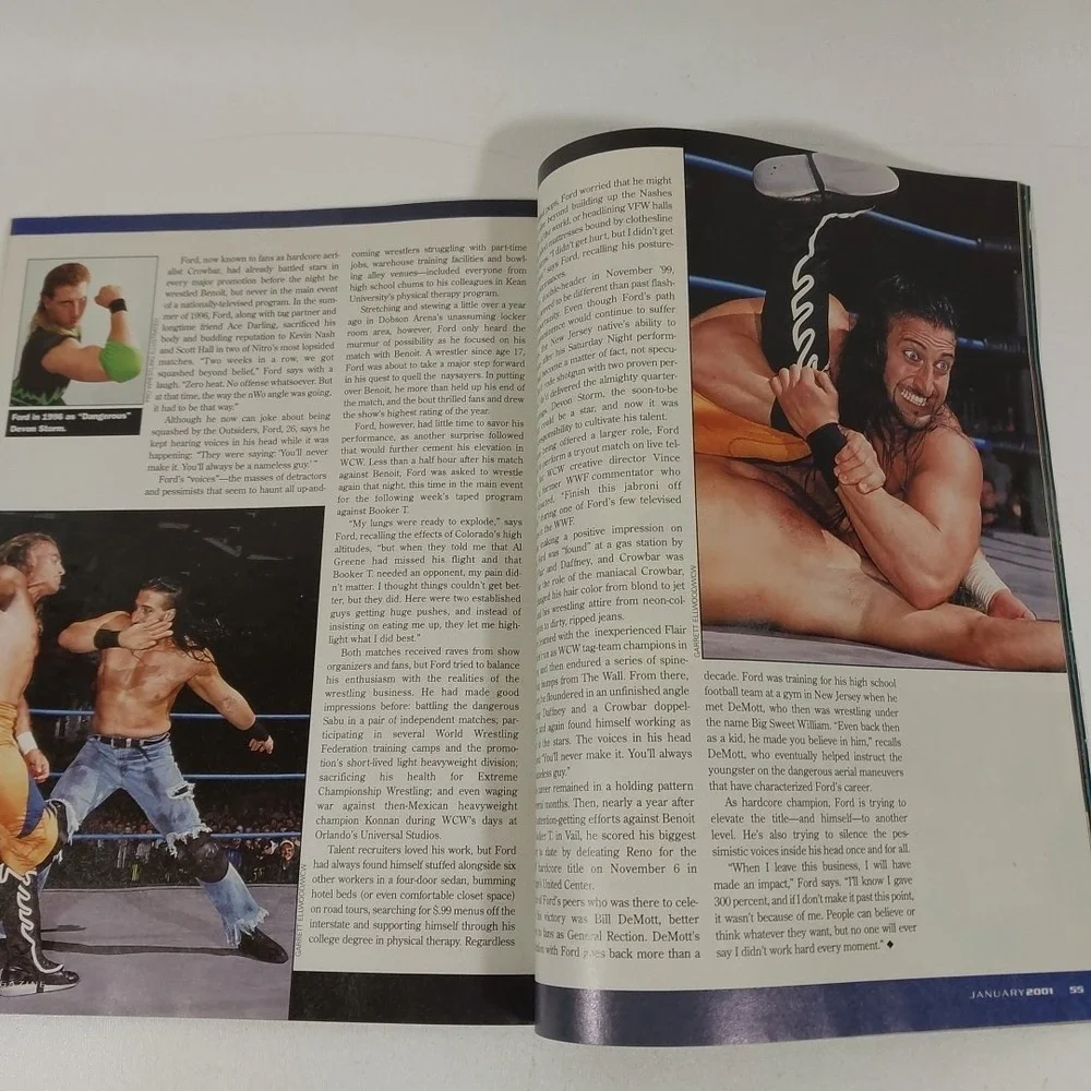 WCW Magazine Issue‎ 69 Sting 2000 Wrestling W Poster DDP Scott Steiner Nitro